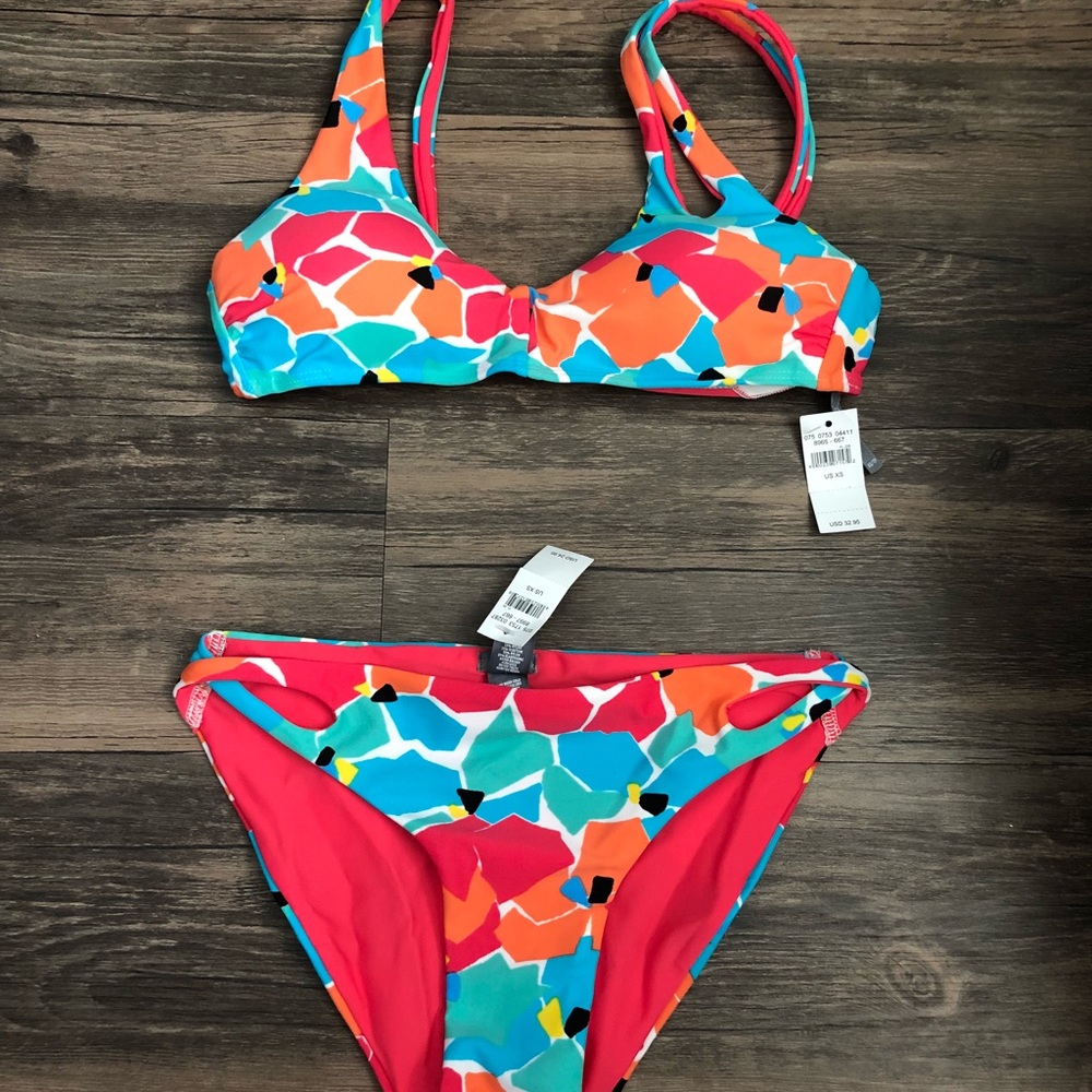 Aerie 2 piece Colorful Bikini